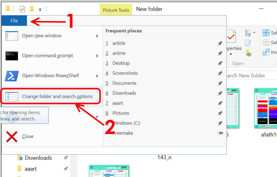  Recent Files Windows 10 