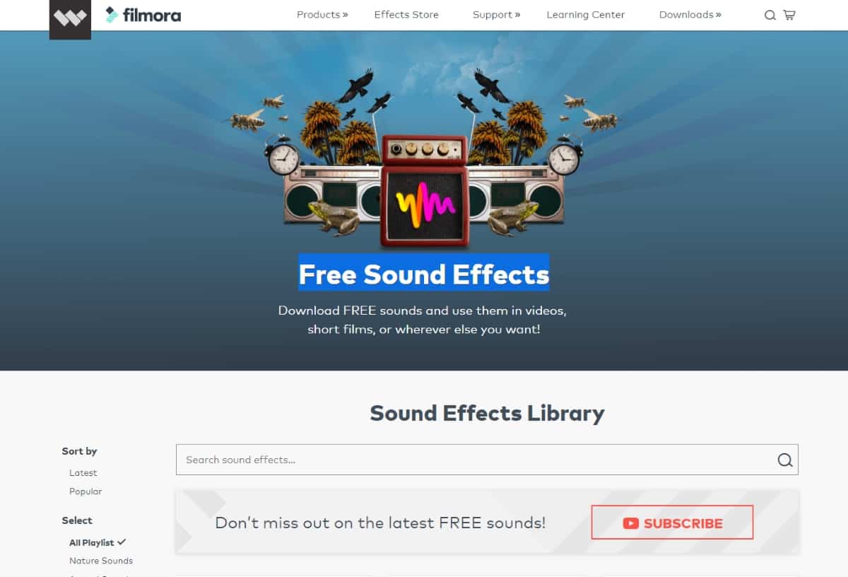 Sound Effect ฟรี