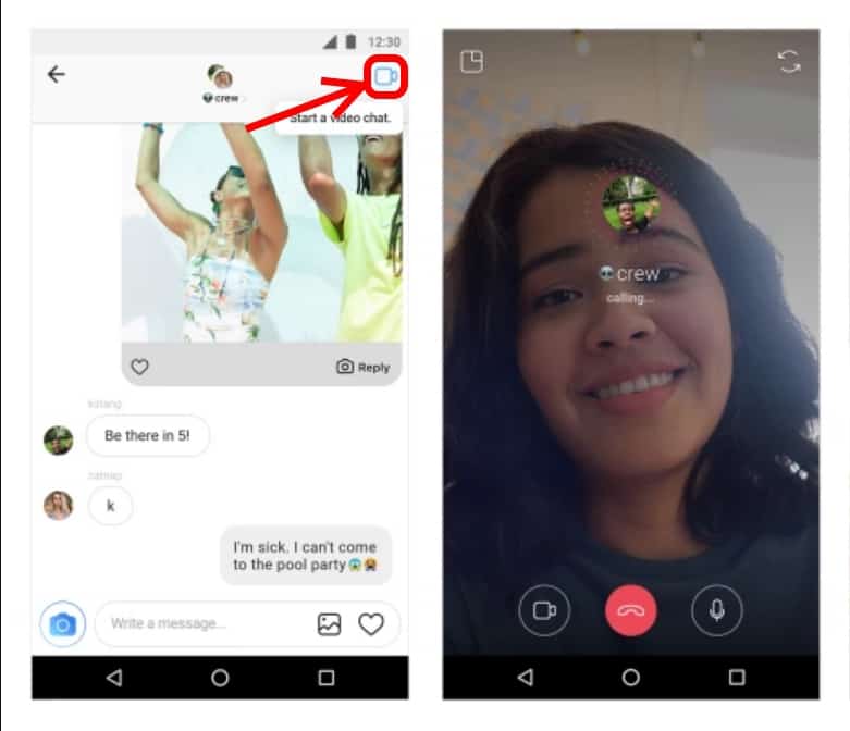 Video Chat ฟีเจอร์ใหม่บน Instagram คุยวีดีโอคอลส่วนตัวได้ 4 คน - It24Hrs
