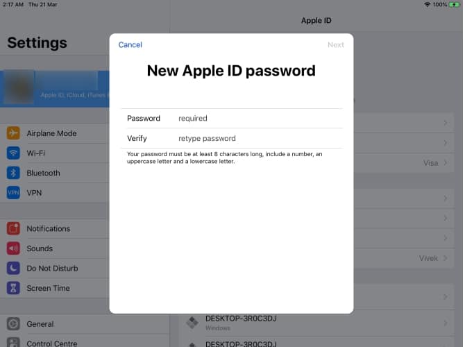 ลืมรหัสผ่าน Apple ID