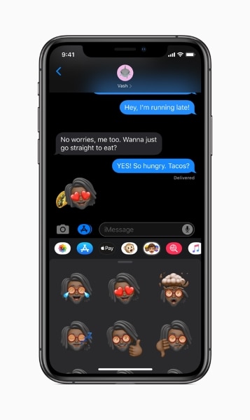 ภาพ Memoji จากเว็บไซต์ Apple.com OS 13 iPadOS และ WatchOS 6