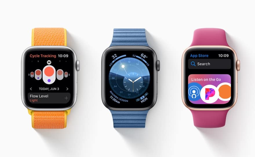 ภาพ Apple Watch - จากเว็บไซต์ Apple.com OS 13 iPadOS และ WatchOS 6