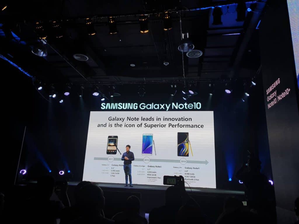 เปิดตัว Samsung Galaxy Note 10+