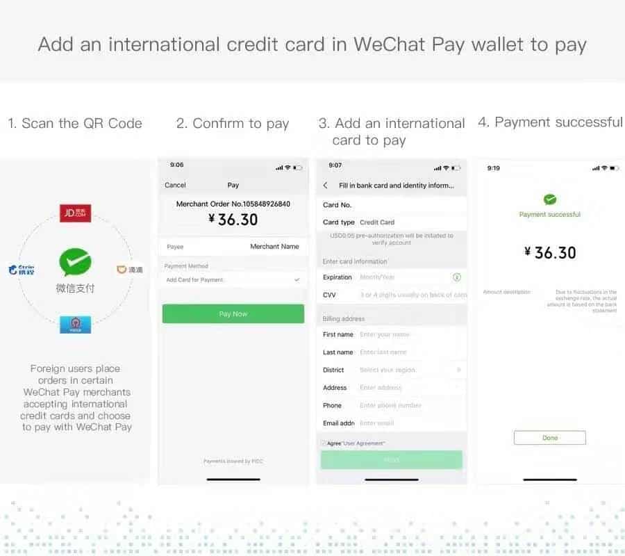 วิธีสมัคร WeChat Pay 