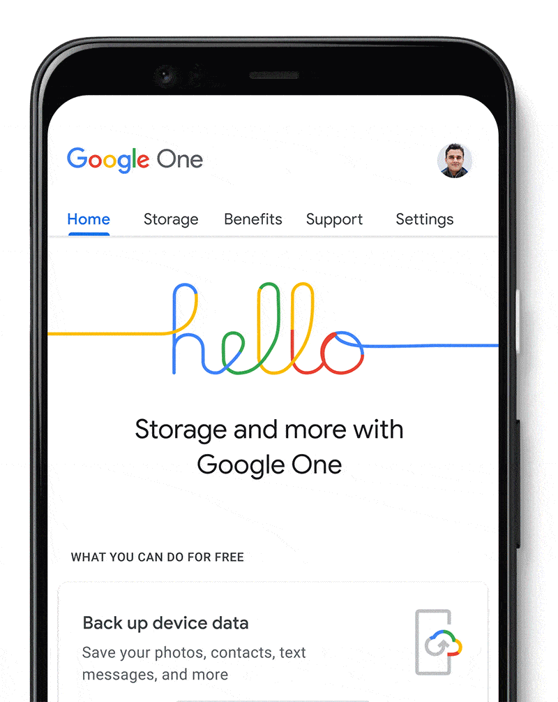แอป Google One เปิด backup ข้อมูลสมาร์ทโฟนฟรี