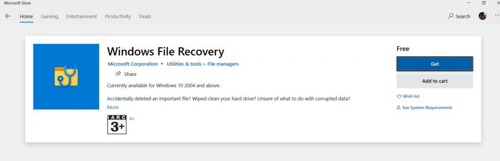 รู้จักกับ Windows File Recovery แอปกู้ไฟล์ของ Windows 10 โหลดใช้กันได้ ...