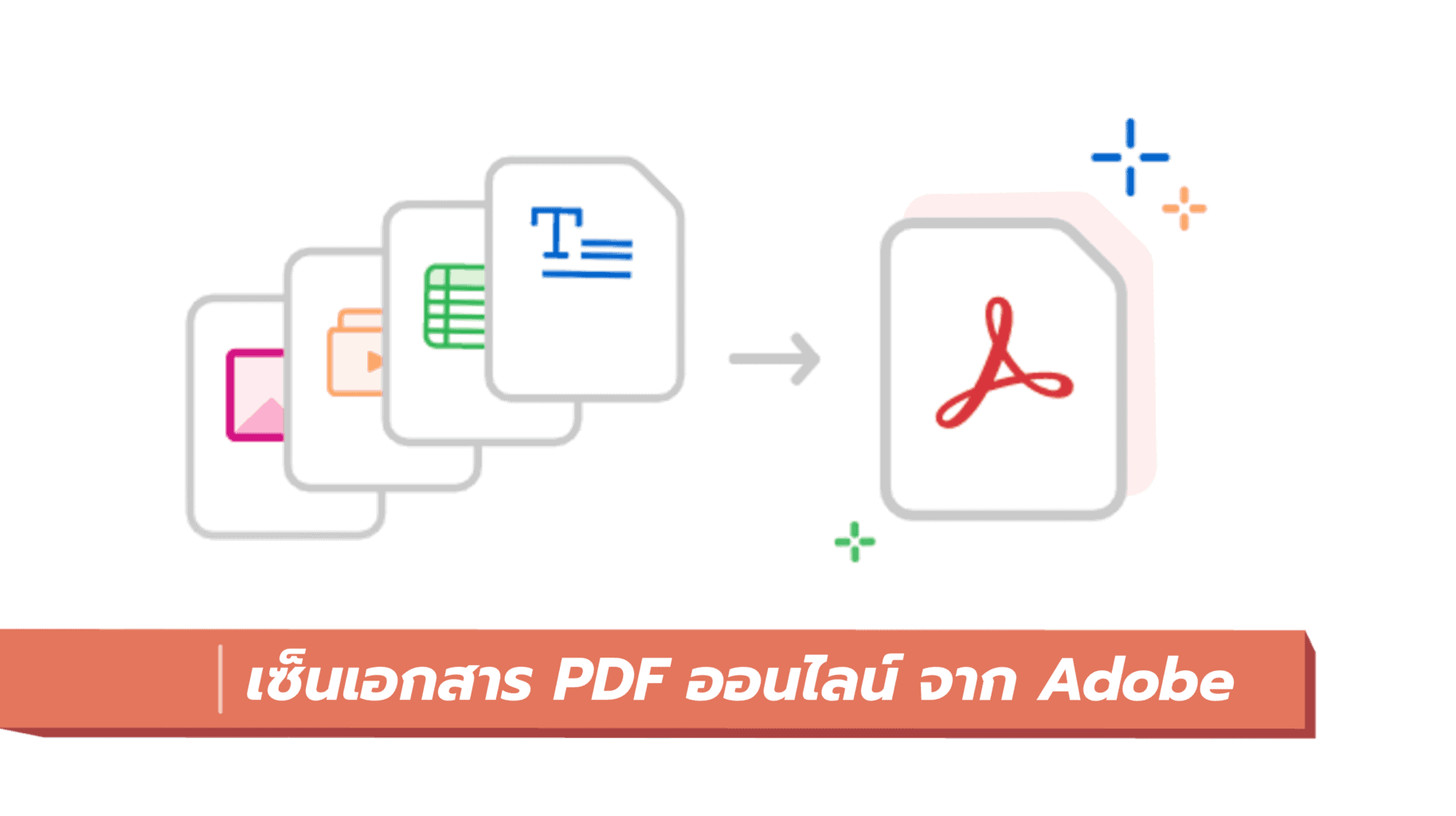 เซ็นเอกสาร pdf ออนไลน์ ด้วย pdfonline จาก Adobe บีบอัดไฟล์ สร้างไฟล์ ...