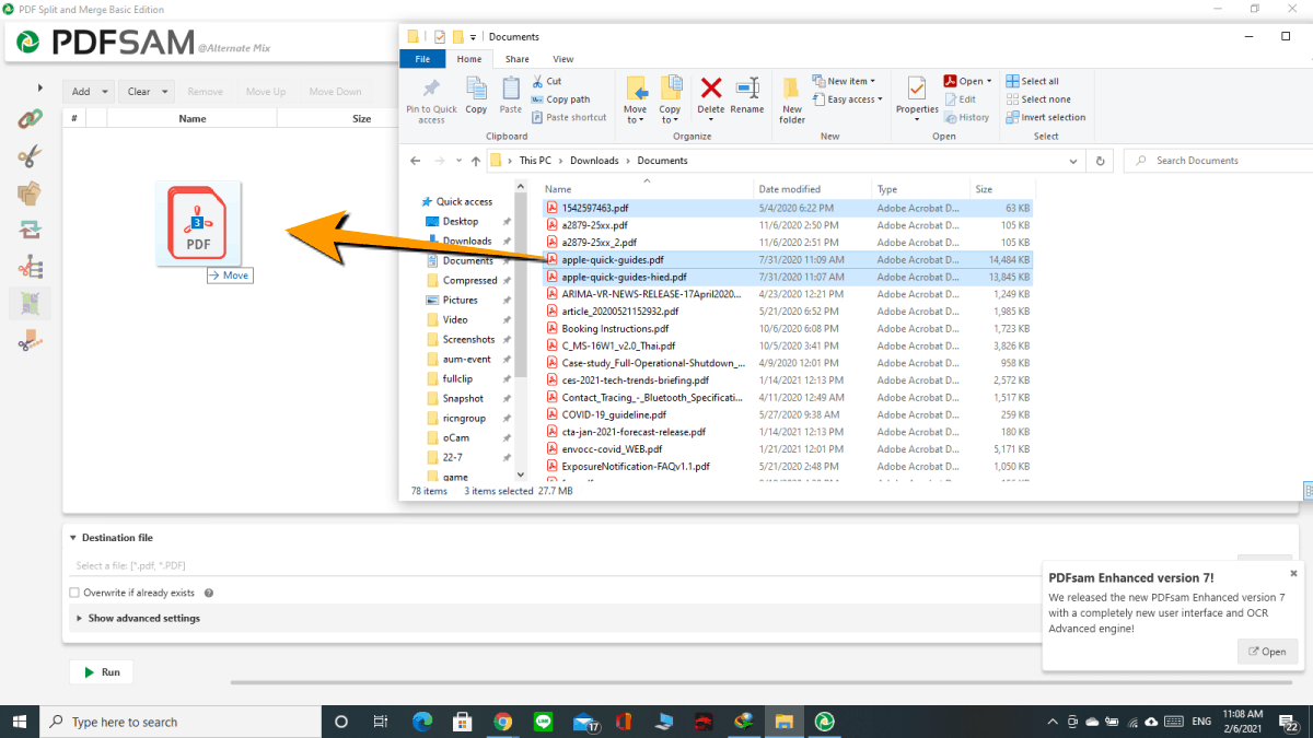 วิธีรวมไฟล์ pdf หลายไฟล์เป็นไฟล์เดียว ทำยังไง - iT24Hrs
