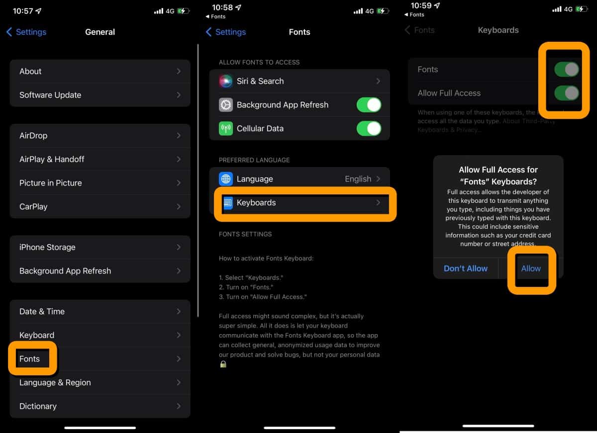 วิธีเปลี่ยน font style บน iPhone สำหรับแอปส่งข้อความ iT24Hrs