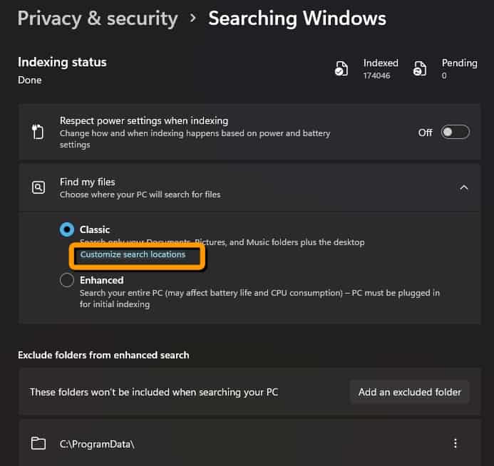 วิธีซ่อนไฟล์และโฟลเดอร์จากการค้นหาบน Windows11