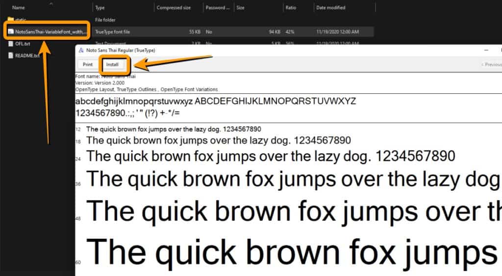 วิธีดาวน์โหลดฟอนต์ไทยล่าสุดฟรีบน Google Fonts