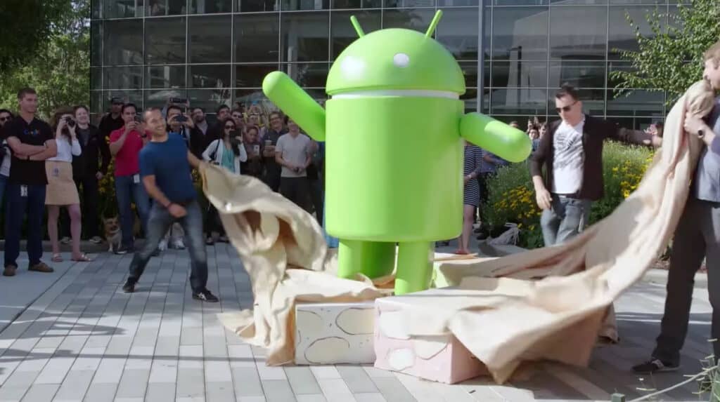รูปปั้น Android หน้าสำนักงานใหญ่ Google หาย