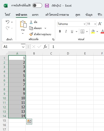 วิธีใส่เลขแถวใน Excel อย่างรวดเร็วภายในไม่เกิน 5 วินาที - It24Hrs