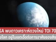 NASA พบดาวเคราะห์ดวงใหม่ TOI 700 E