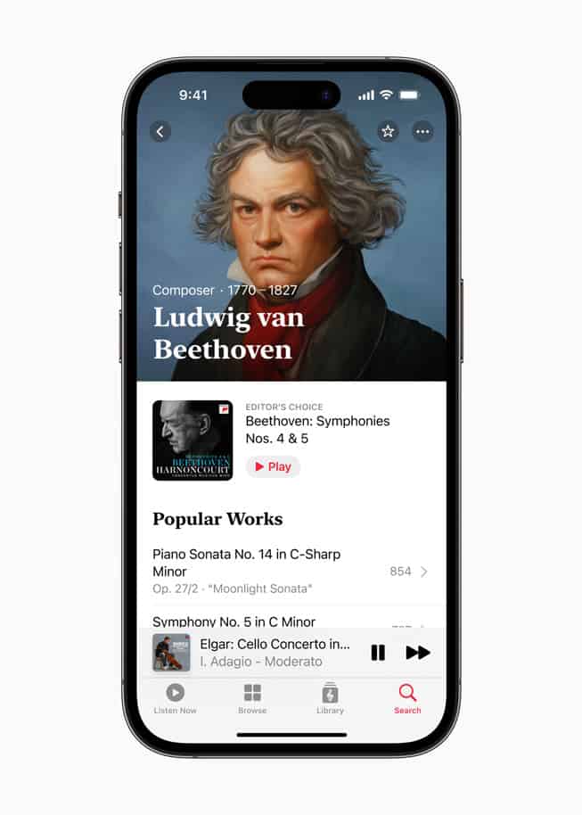 Apple Music Classical ฟังเพลงคลาสสิกบนไอโฟน