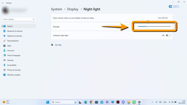 วิธีเปิดโหมดถนอมสายตา Night Light บน Windows11 ป้องกันแสงสีฟ้า ป้องกัน ...