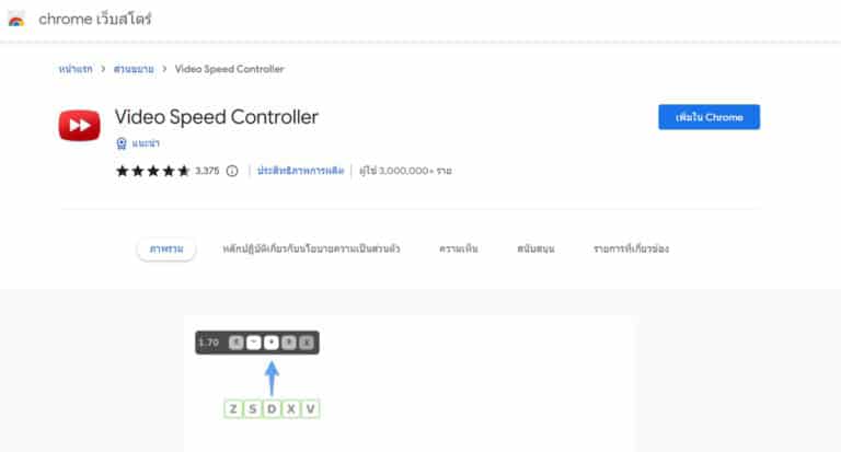 Video Speed Control วิธีเร่งความเร็ววิดีโอออนไลน์ ดูวิดีโอจนจบเร็วขึ้น ประหยัดเวลาด้วย ...
