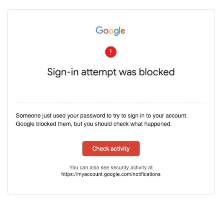 ความปลอดภัย Gmail