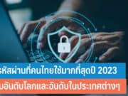 10 รหัสผ่านที่คนไทยใช้มากที่สุดปี 2023