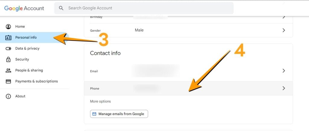 วิธีแก้ไขเบอร์โทรใน Gmail