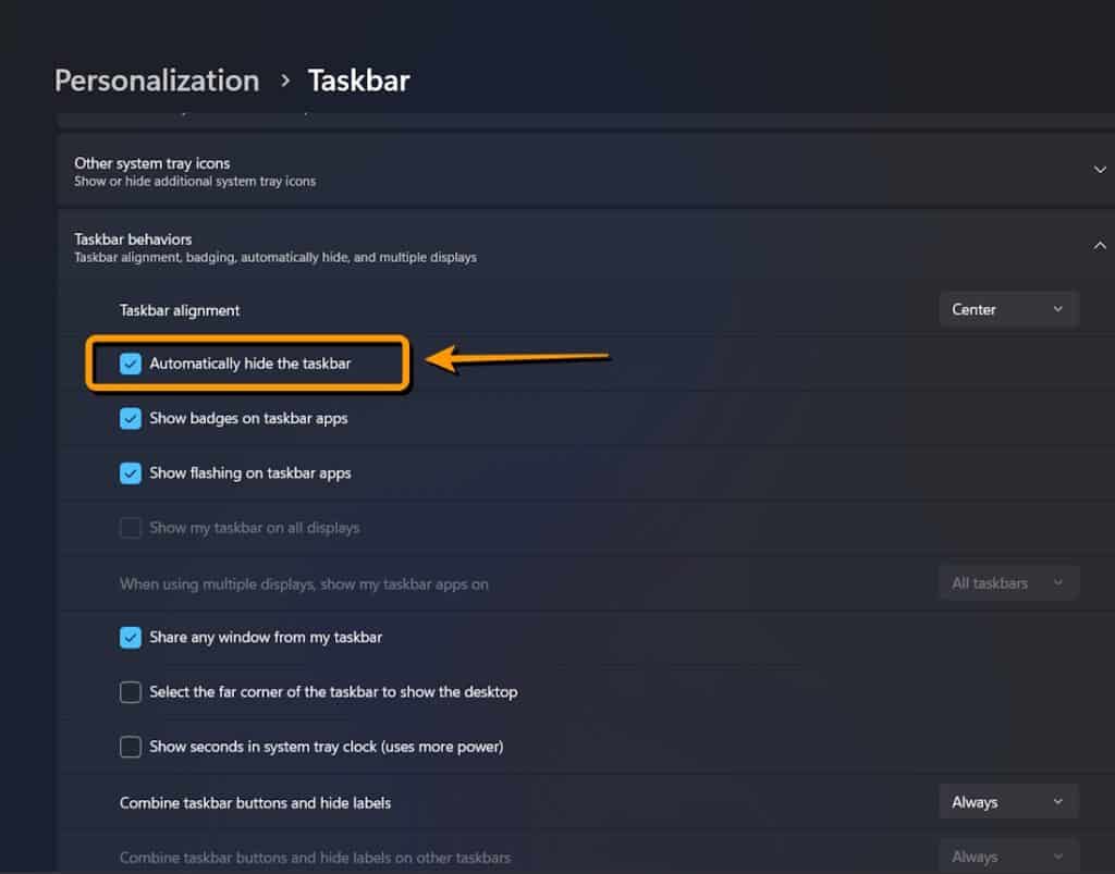 วิธีซ่อน Taskbar Windows11 โดยอัตโนมัติ ทำอย่างไร ? - iT24Hrs